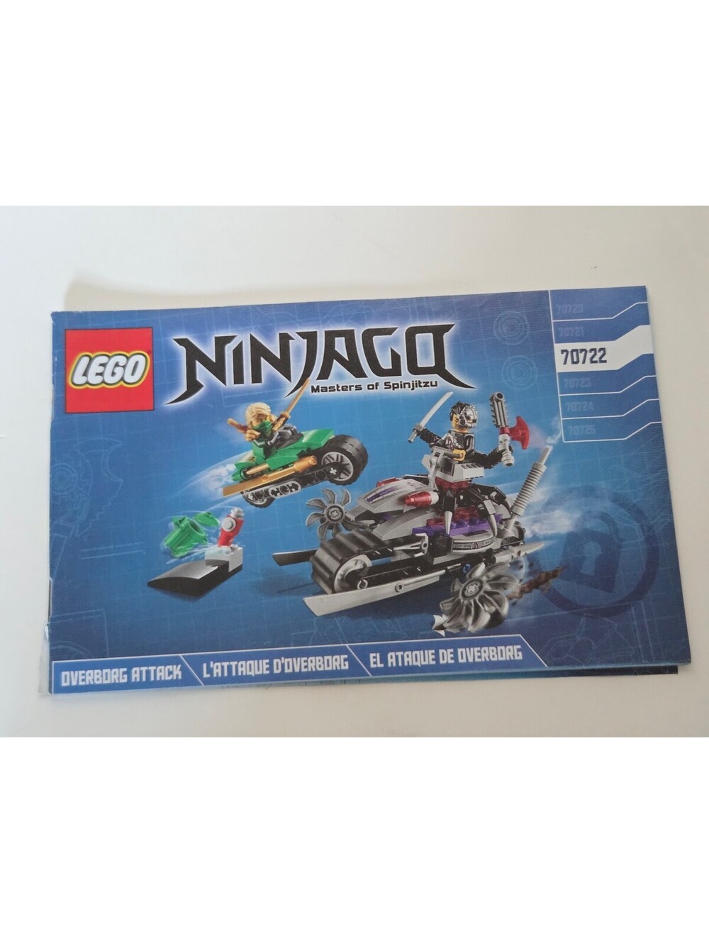LEGO Ninjago Masters of Spinjitzu Instruction Manual Booklet Set 70722 OverBorg
